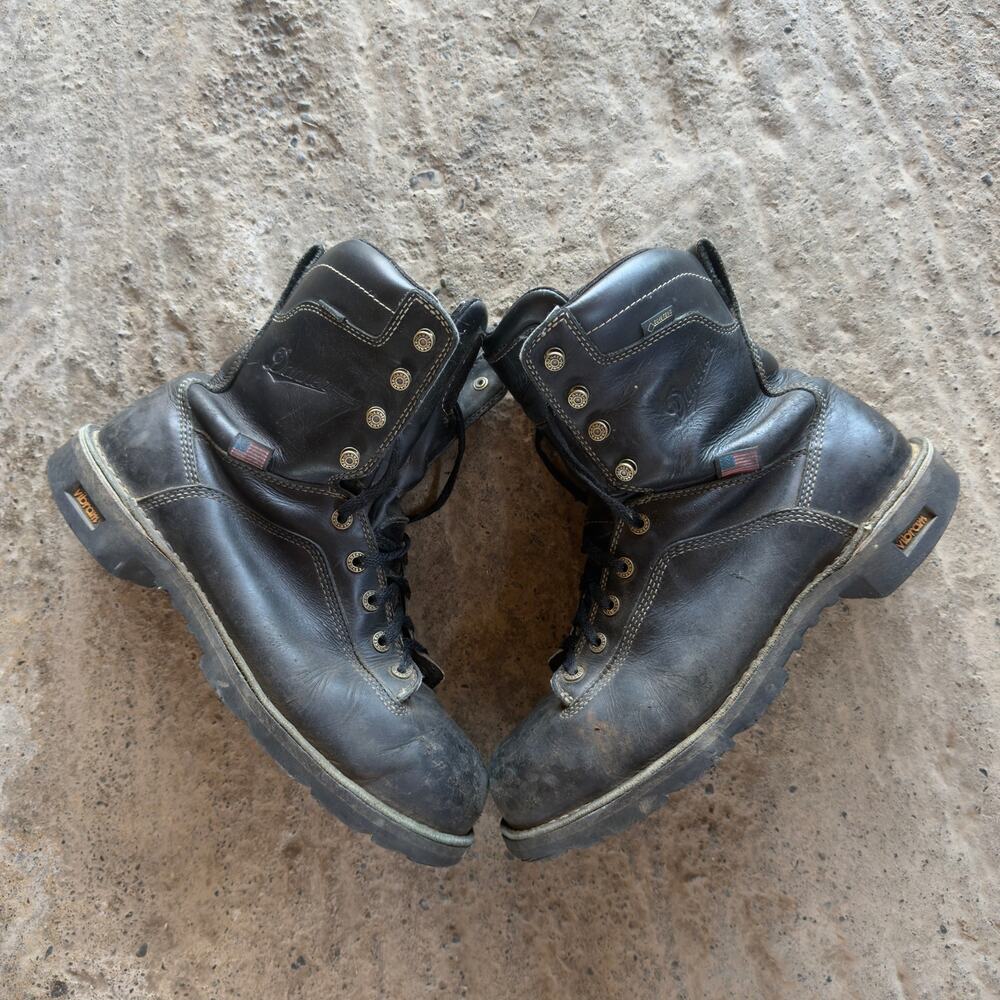 Vintage Danner 11” Leather Boots Men’s 9.5D Logger Fire Combat Insulated Black